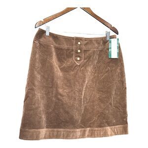 Harve Benard Corduroy Mini Skirt Brown Boho Size 16 Boho Cute Classic Hippie